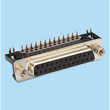 8007 / Conector hembra SUB-D acodado 8.10 mm