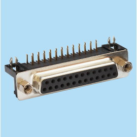 8013 / Conector hembra SUB-D acodado 8.10 mm