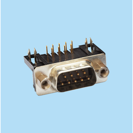 8014 / Male connector SUB-D angled 10.3 mm